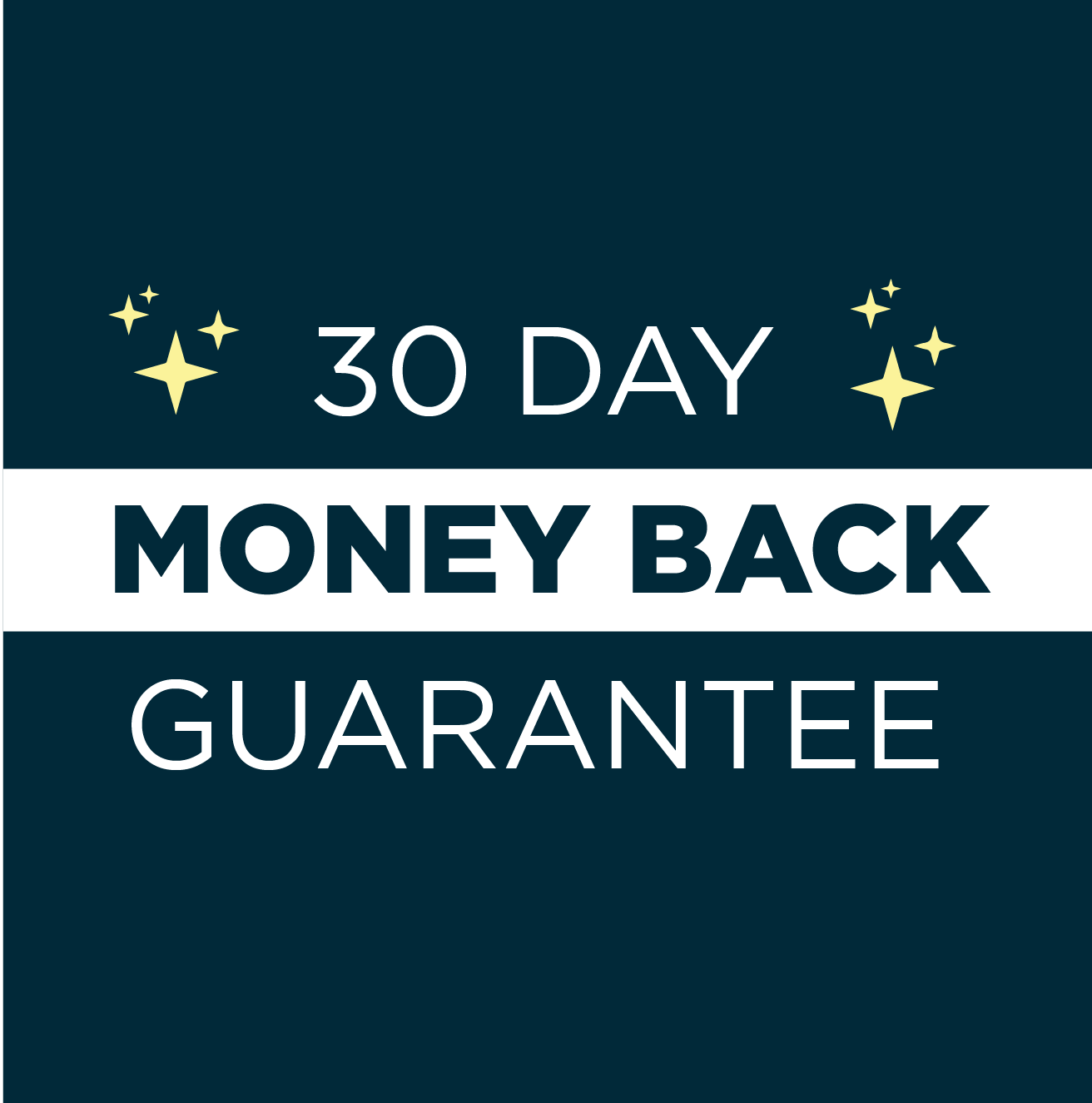 30 day money back guarantee